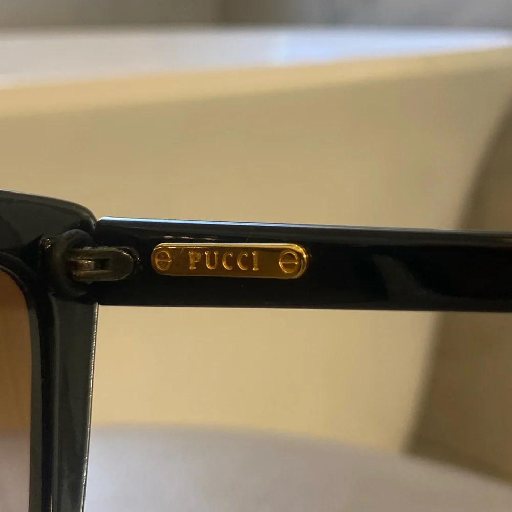 VINTAGE EMILIO PUCCI OVERSIZE SUNGLASSES FRAME 874-0 EP 38 FRANCE